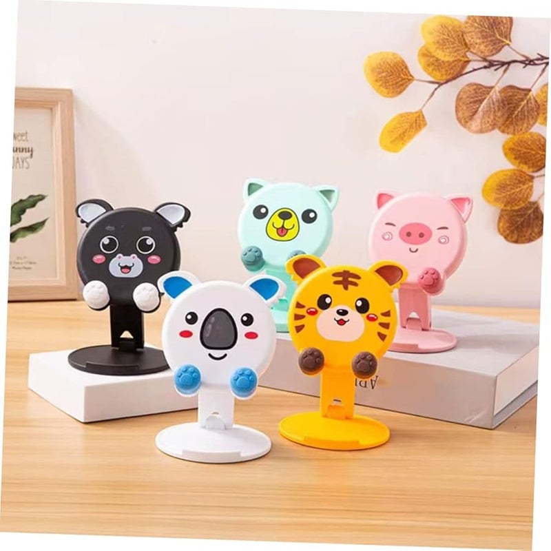 2Pcs Cute Animal Folding Phone Holder Portable Desktop Stand Stable Support - Image 5